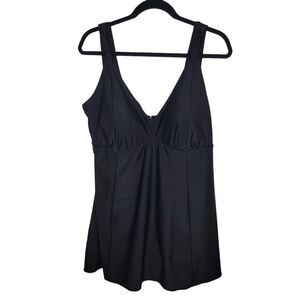 Swimsuits for all black swimdress size 14